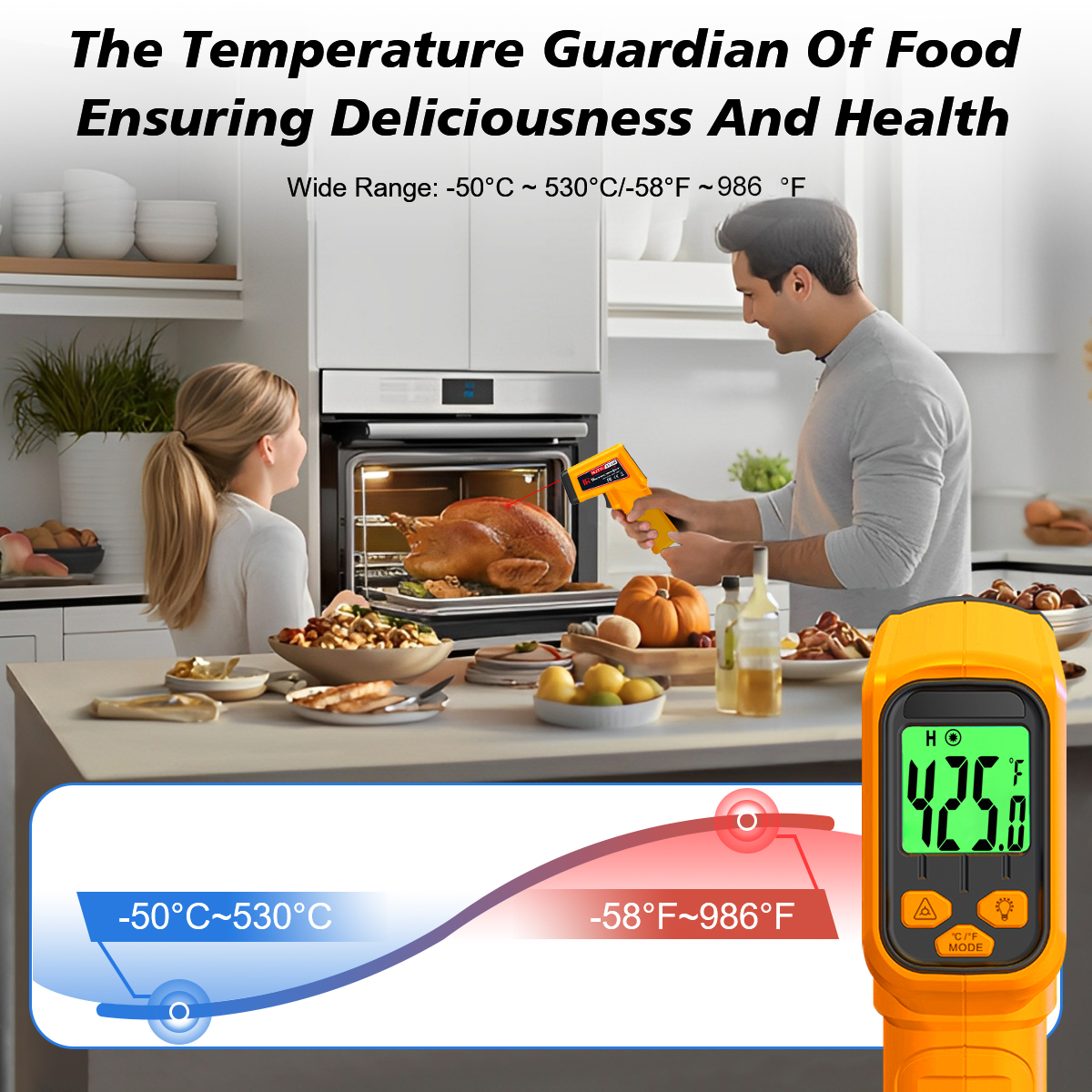NJTY Infrared Thermometer Lase - огляд і ціна Industrial Laser Thermometer Gun