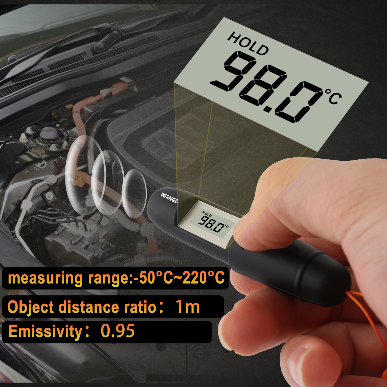 Mini Infrared Thermometer Pen  - огляд і ціна Industrial Laser Types