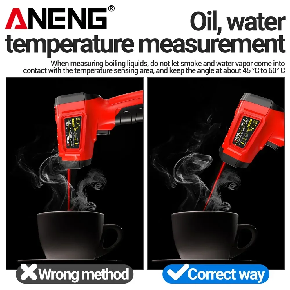 Infrared thermometer -50℃~600℃ - огляд і ціна Industrial Laser Thermometer Gun