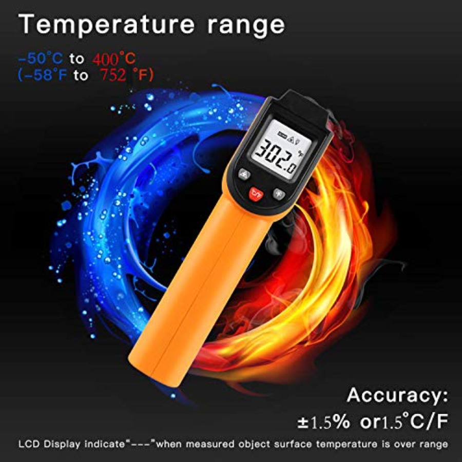 Laser Infrared Thermometer Non - огляд і ціна Industrial Laser Thermometer Gun