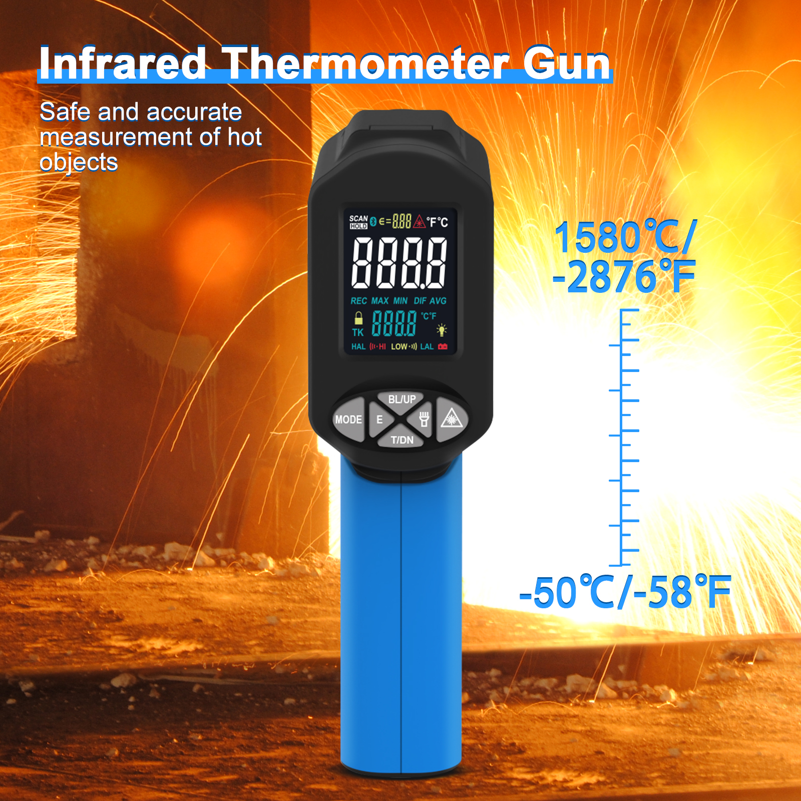 Digital Infrared Thermometer,- - огляд і ціна Industrial Laser Thermometer Gun